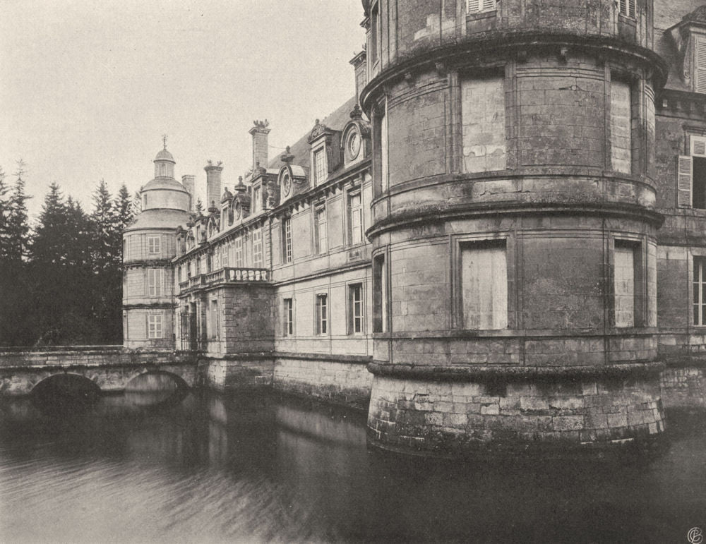YONNE. Tanlay- Château, côté du parc 1905 old antique vintage print picture